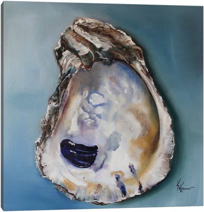 Maryland Oyster Shell Canvas Art Print - Seafood