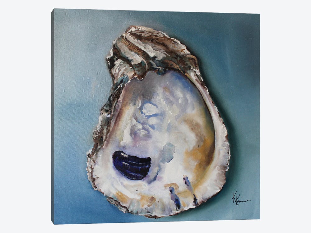 Maryland Oyster Shell by Kristine Kainer 1-piece Canvas Art Print