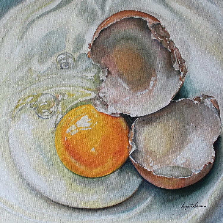 Cracked Brown Egg