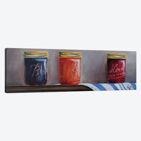 Jelly Jars Canvas Print #KKN43} by Kristine Kainer Canvas Art Print