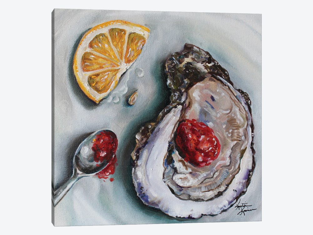 Juicy Oyster by Kristine Kainer 1-piece Canvas Artwork