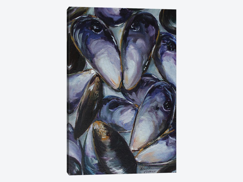 Mussel Shells by Kristine Kainer 1-piece Canvas Art Print