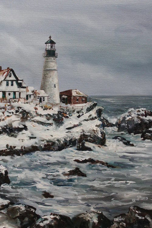 Lighthouse In Winter