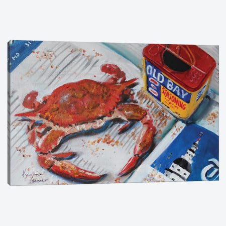 Spiced Crab Canvas Print #KKN55} by Kristine Kainer Canvas Art Print