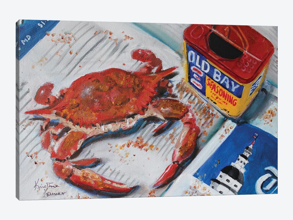 Spiced Crab by Kristine Kainer 1-piece Canvas Art