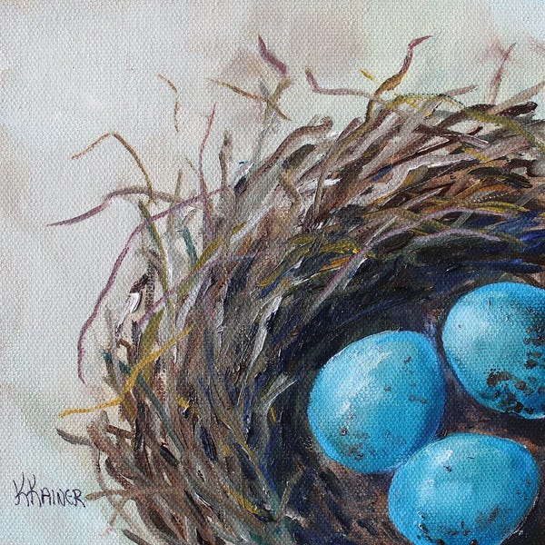 Natural Elements: Nestled Eggs by Kristine Kainer