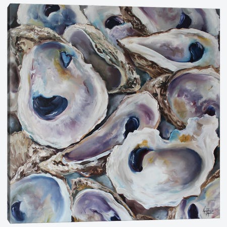 Gulf Oysters Canvas Print #KKN59} by Kristine Kainer Canvas Art