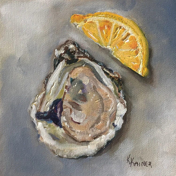 Oyster On The Half Shell by Kristine Kainer wall art
