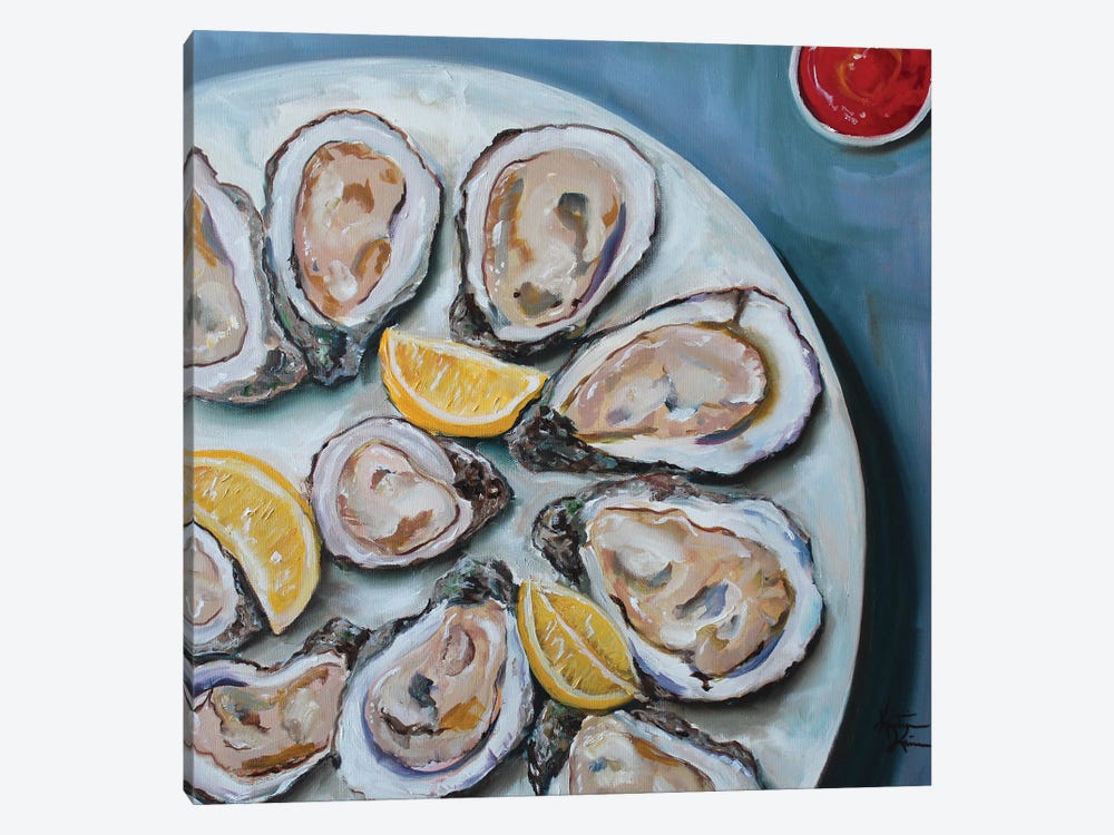 Evening Oysters by Kristine Kainer 1-piece Canvas Artwork