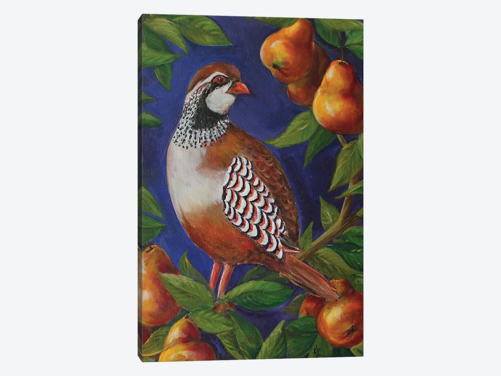 Partridge In A Pear Tree by Kristine Kainer 1-piece Art Print