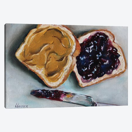 Peanut Butter And Jelly Canvas Print #KKN62} by Kristine Kainer Canvas Print