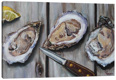 Shucked Canvas Art Print - Seafood Art