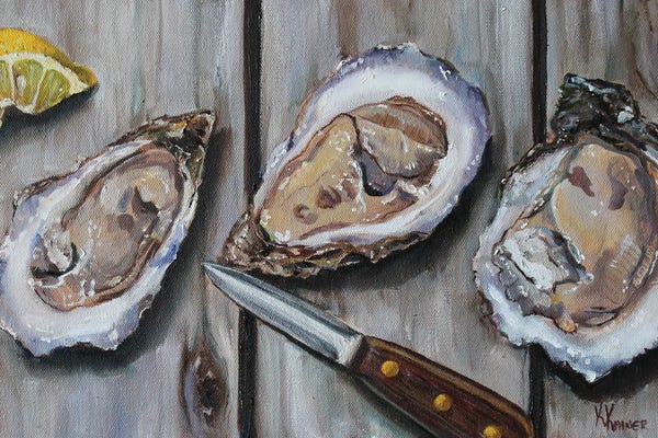 Large Art for Kitchen - Canvas Prints: Shucked by Kristine Kainer