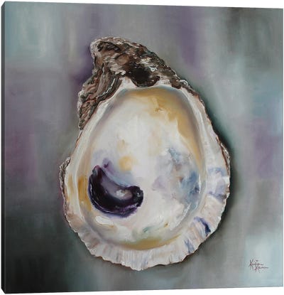 Oyster Shell Canvas Art Print - Seafood Art