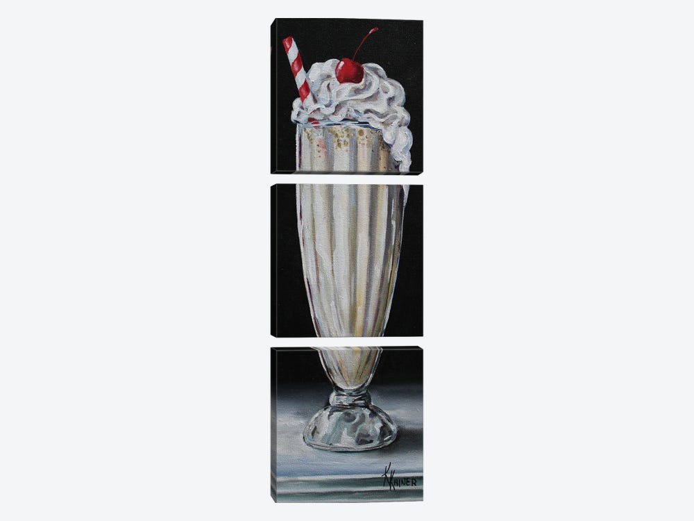 Milkshake by Kristine Kainer 3-piece Canvas Print