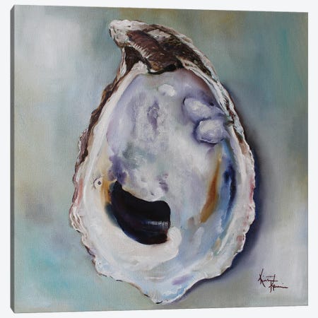 New England Oyster Canvas Print #KKN71} by Kristine Kainer Canvas Art