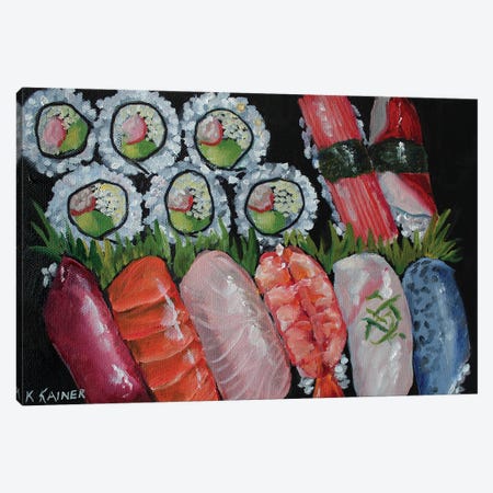 Sushi I Canvas Print #KKN73} by Kristine Kainer Canvas Artwork