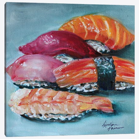 Nigiri Sushi Canvas Print #KKN74} by Kristine Kainer Canvas Print