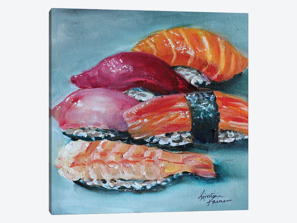 Nigiri Sushi by Kristine Kainer 1-piece Canvas Art Print
