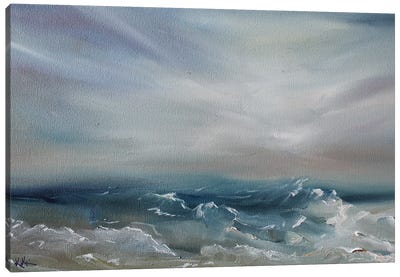 The Fathomed Sea Canvas Art Print - Kristine Kainer
