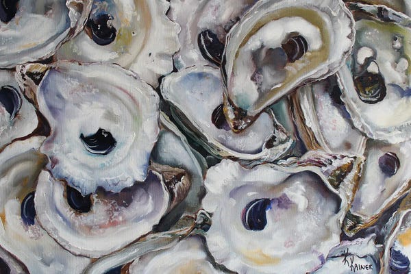 Food & Drink Still Life: Coastal Oysters by Kristine Kainer