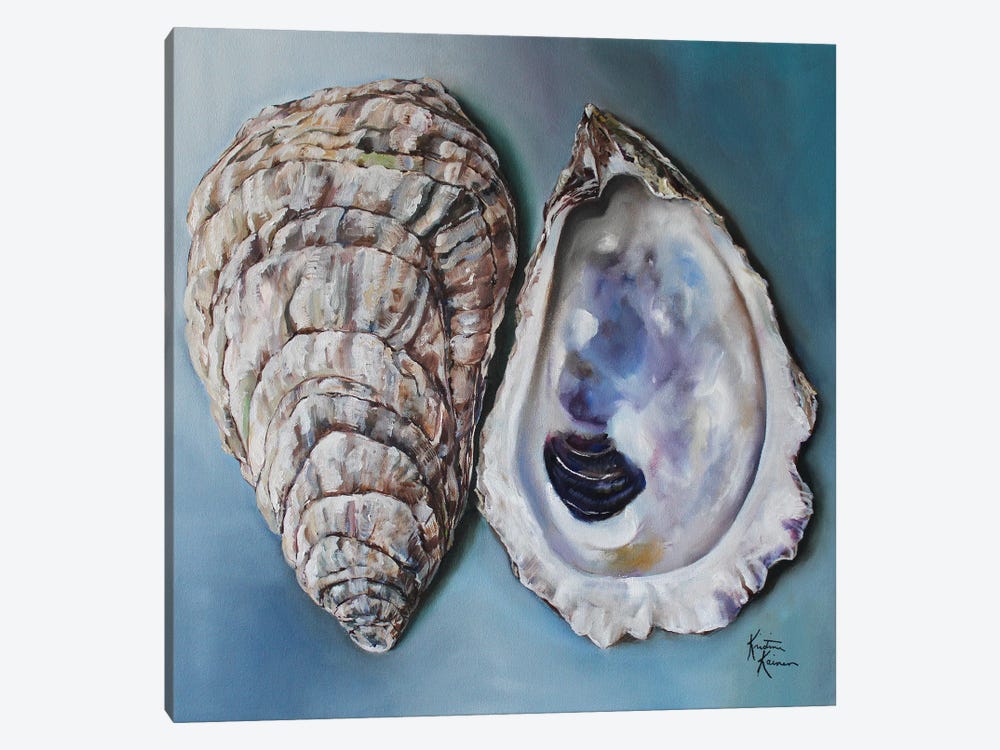 Oyster Shells by Kristine Kainer 1-piece Canvas Art