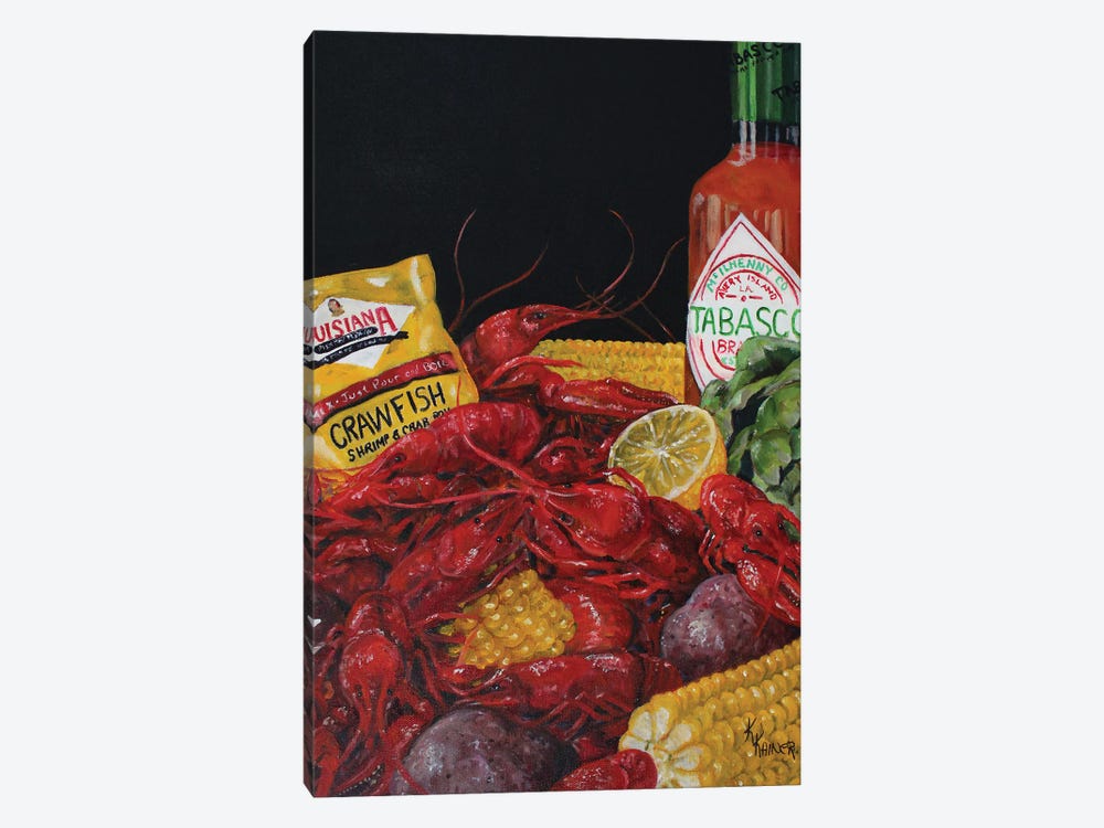 Louisiana Crawfish Boil by Kristine Kainer 1-piece Canvas Art