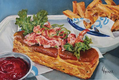 Lobster Roll by Kristine Kainer art print