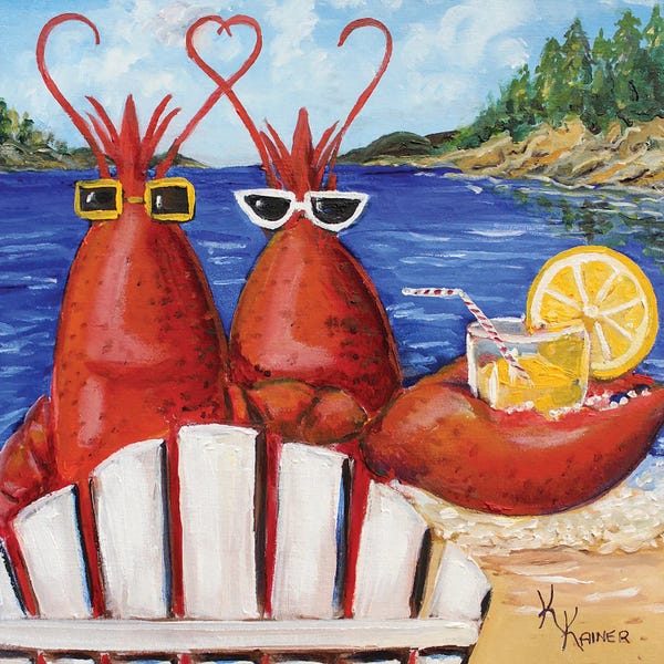 Lobsters: My Maine Squeeze Lobsters by Kristine Kainer
