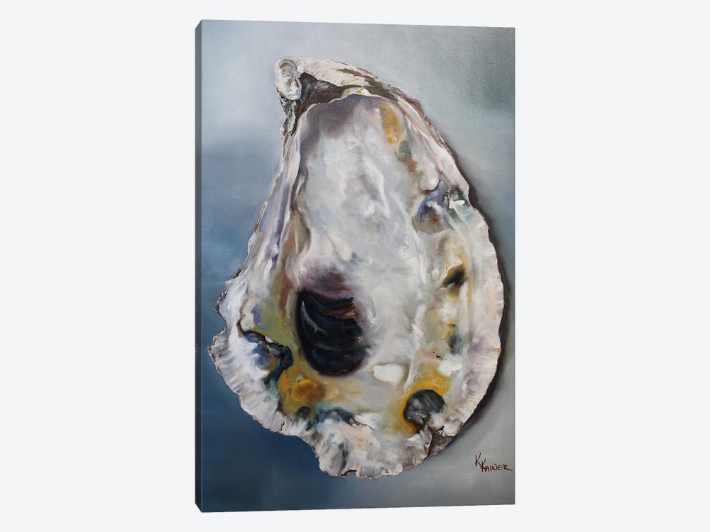 Barnstable Oyster Shell by Kristine Kainer 1-piece Canvas Wall Art