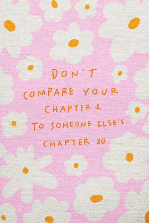 Don't Compare Your Chapters