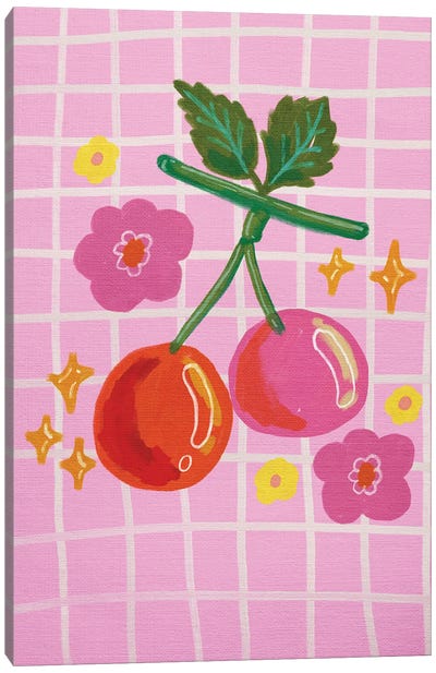 Cherry Canvas Art Print - Kartika Paramita