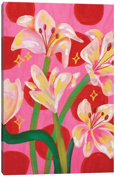 Lilies Canvas Art Print - Kartika Paramita