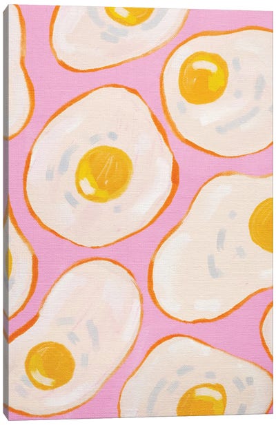 Sunny Side Up Pink Canvas Art Print - Kartika Paramita
