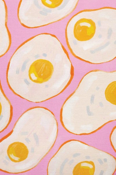 Pop Art Kitchen: Sunny Side Up Pink by Kartika Paramita