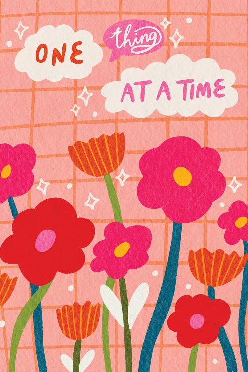 One Thing At A Time by Kartika Paramita wall art