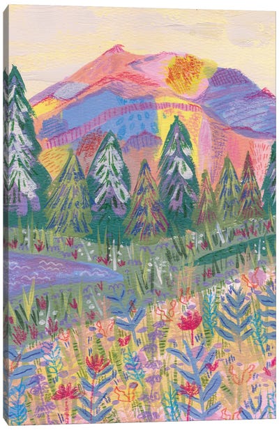 Colorful Mountain Canvas Art Print - Kartika Paramita