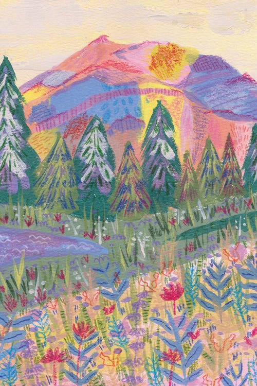 Colorful Mountain by Kartika Paramita wall art