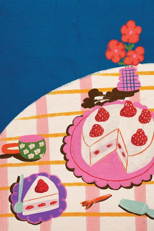 Strawberry Shortcake by Kartika Paramita wall art