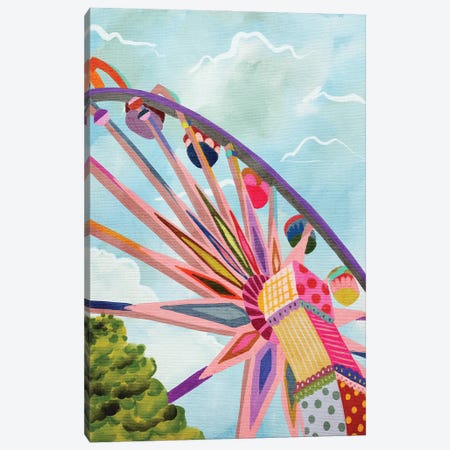 Ferris Wheel Canvas Print #KKP8} by Kartika Paramita Canvas Artwork