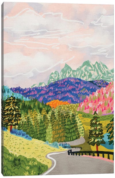 Dolomite Alps Italy Canvas Art Print - Kartika Paramita