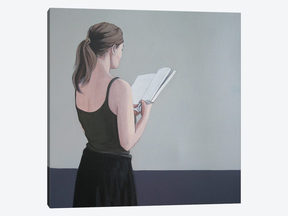 Girl Reading IV by Karoline Kroiss 1-piece Canvas Artwork
