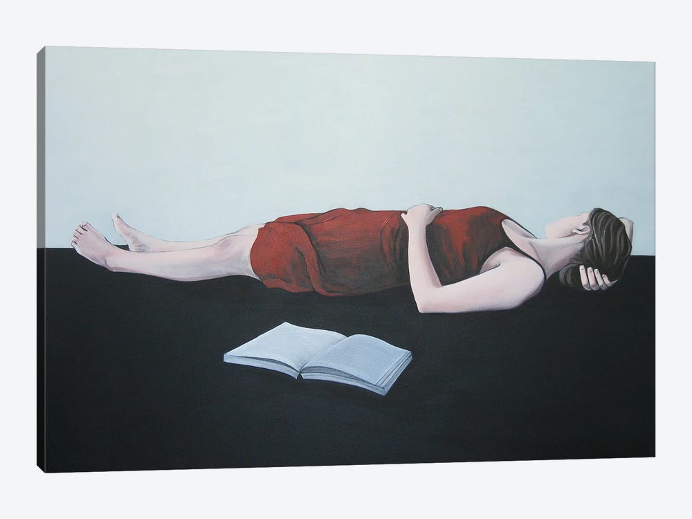 Girl Reading VI by Karoline Kroiss 1-piece Art Print