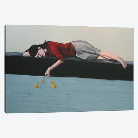Mother Of Rubber Ducklings Canvas Print #KKR16} by Karoline Kroiss Canvas Print