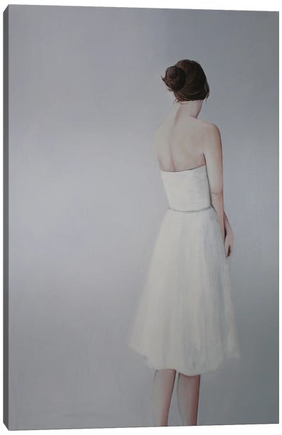 White Dress Canvas Art Print - Karoline Kroiss