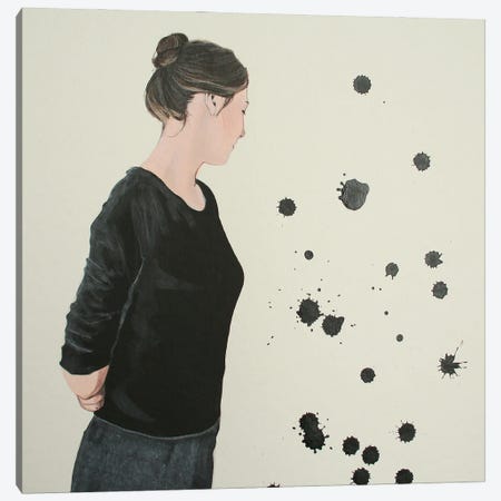 Dots Canvas Print #KKR33} by Karoline Kroiss Canvas Wall Art