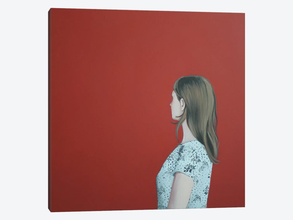 Girl In Red by Karoline Kroiss 1-piece Canvas Print