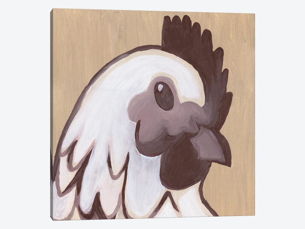 Paint Hen by Kathleen Bryan 1-piece Canvas Wall Art