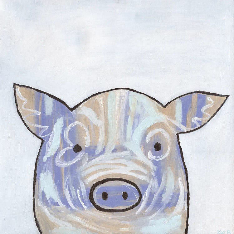 Paint Splotch Pig by Kathleen Bryan wall art