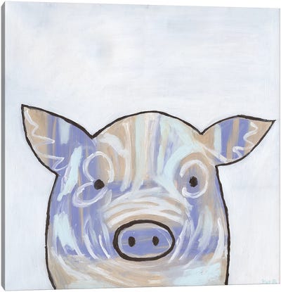 Paint Splotch Pig Canvas Art Print